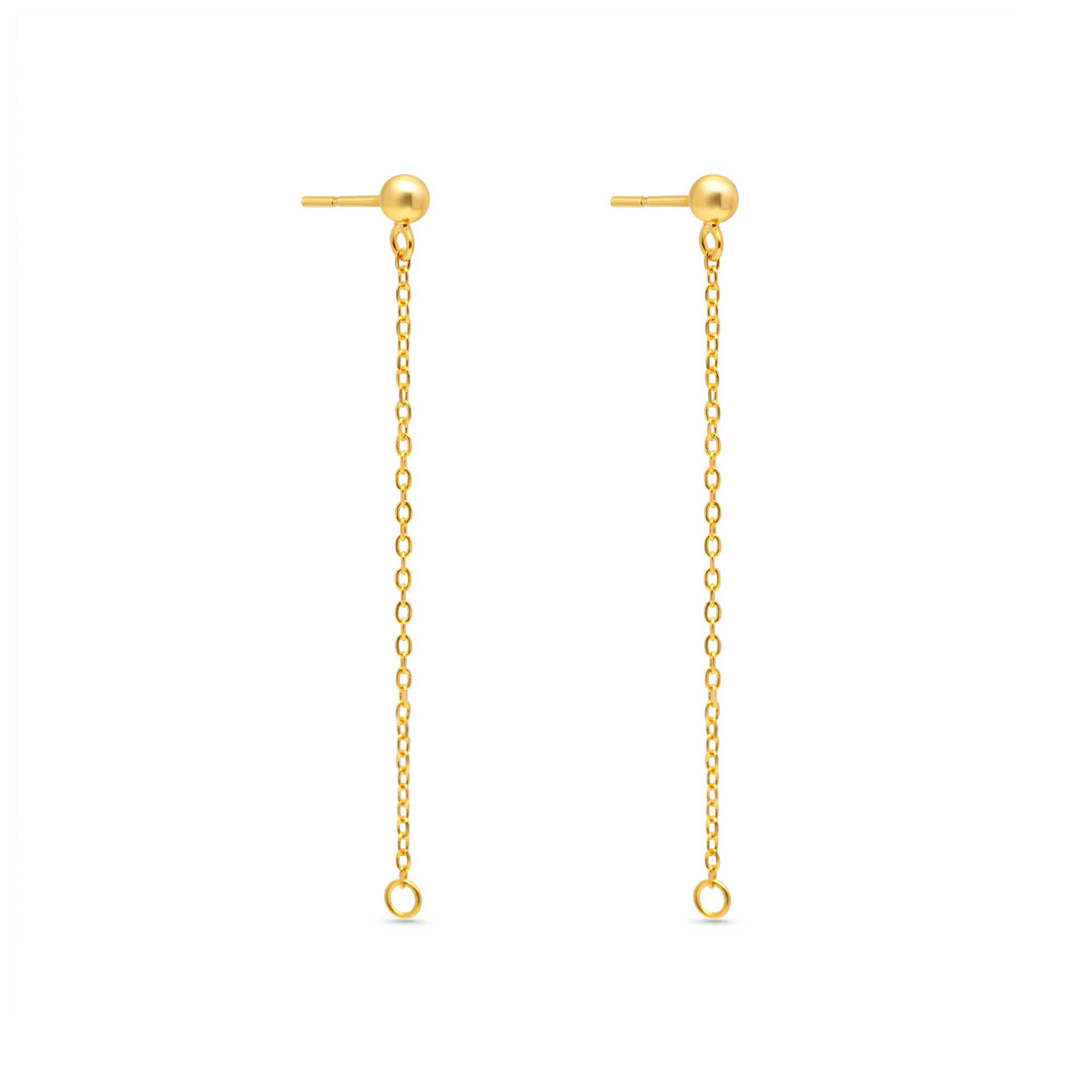 Chain Earring Bails 925 Silver for Pearl SC15