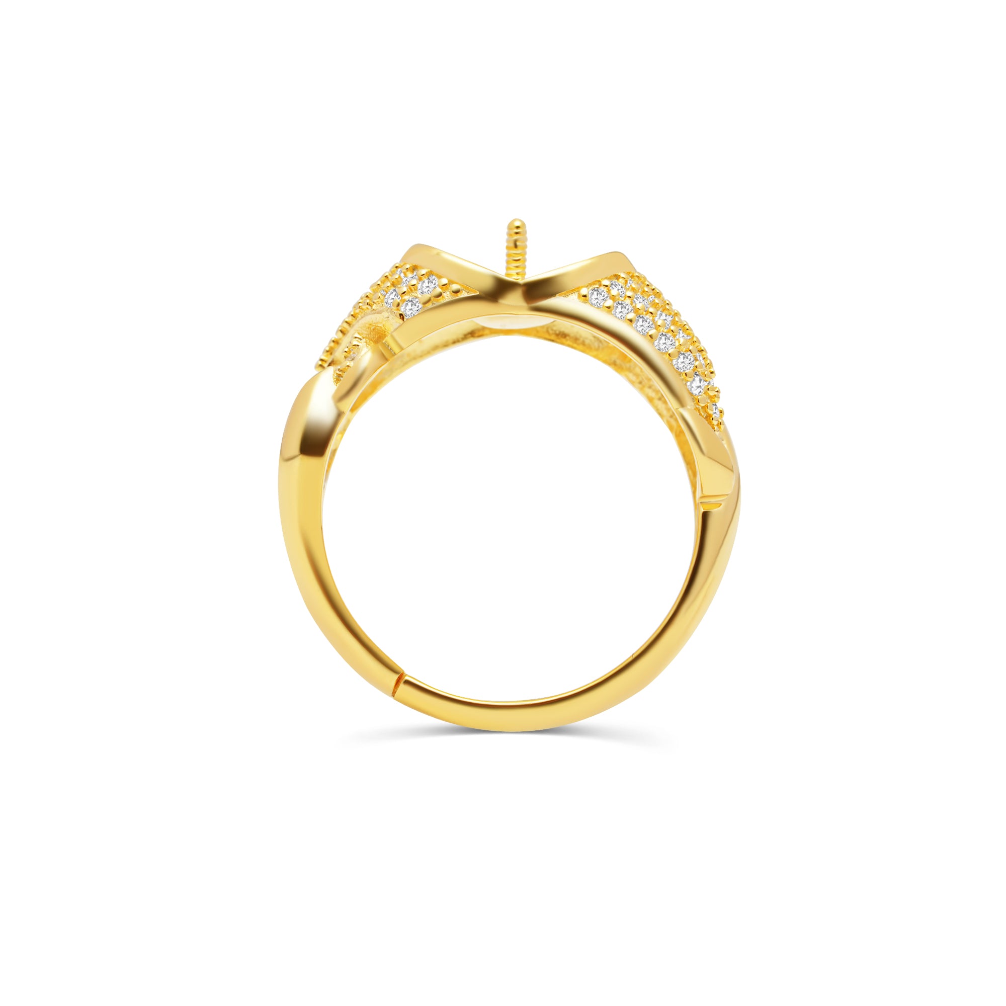 Adjustable Ring 925 Silver for Pearl SC494/SC494G
