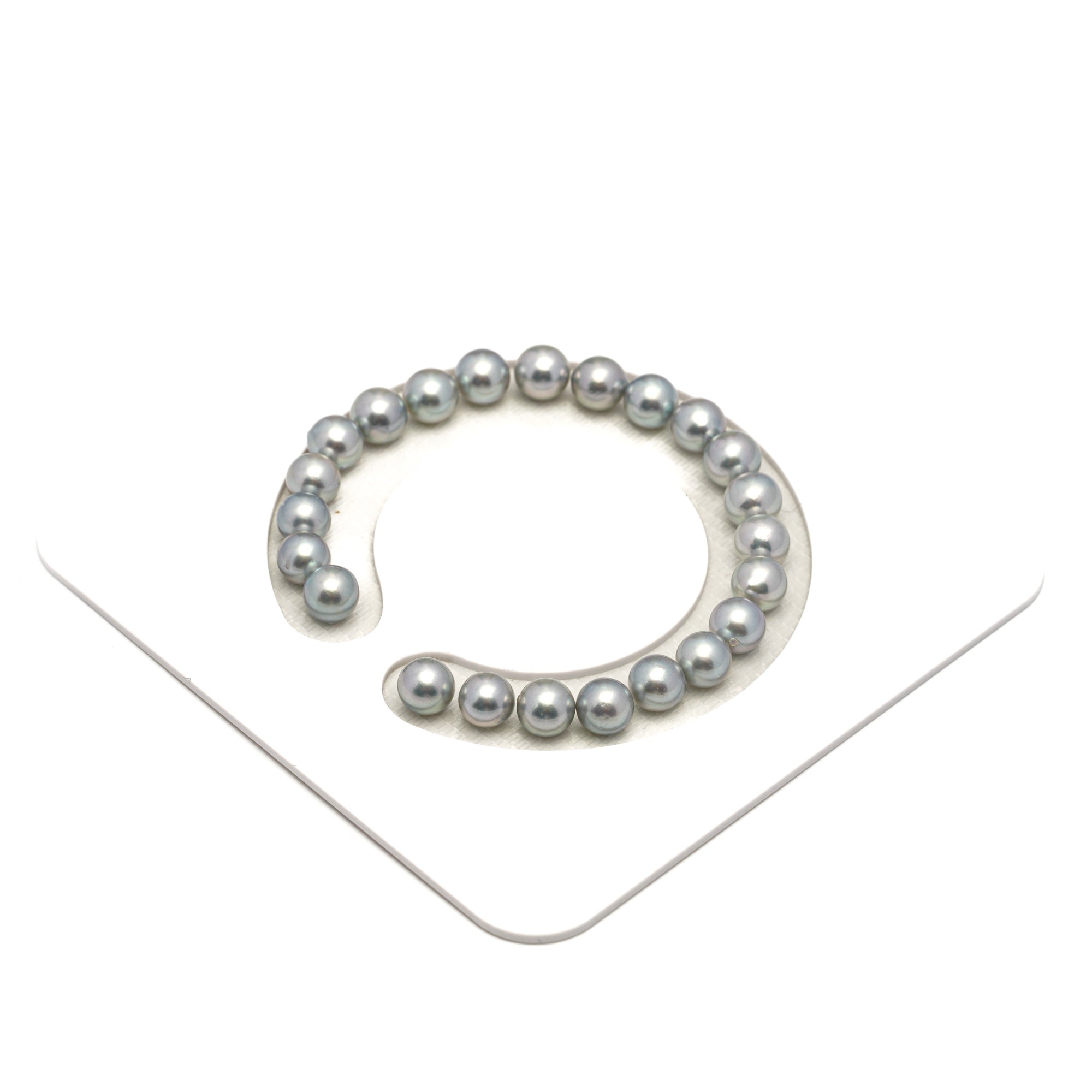 23pcs Akoya Pearl "High Luster" Silver Mix 7.2-7.5mm - SR/NR AAA/AA Quality Bracelet AKBR2417 CMA1