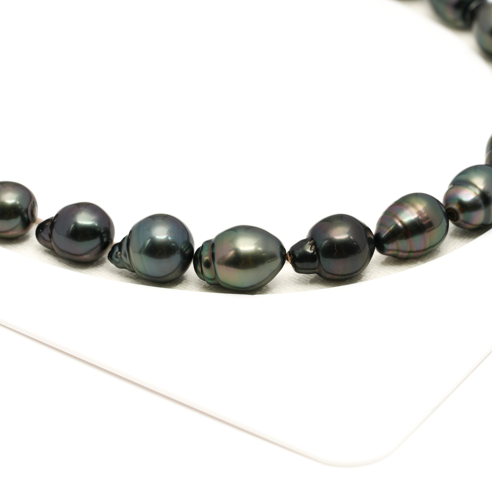 30pcs Dark Mix 9-12mm - CL/SB AAA/AA Quality Tahitian Pearl Necklace NL1767 LP1