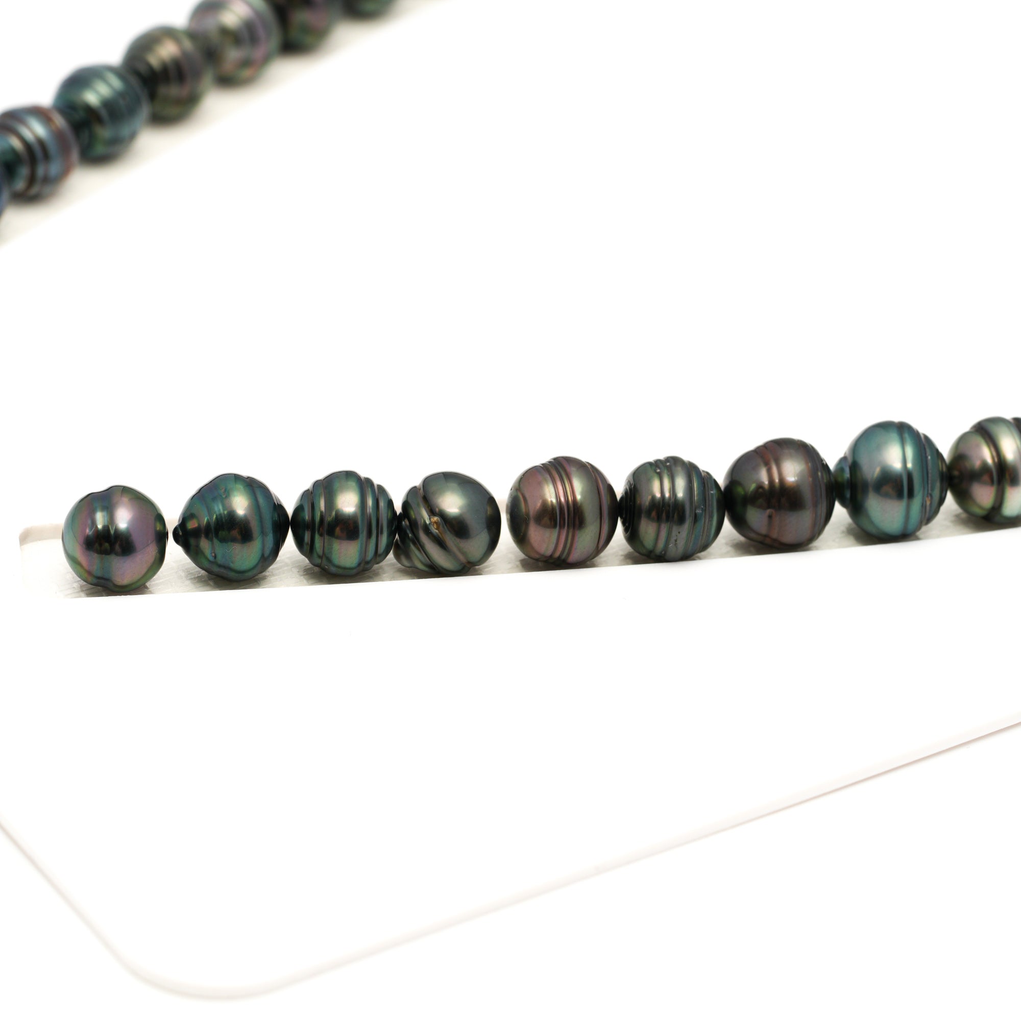 41pcs Mix 8-11mm - CL AAA/AA Quality Tahitian Pearl Necklace NL1780 LP1