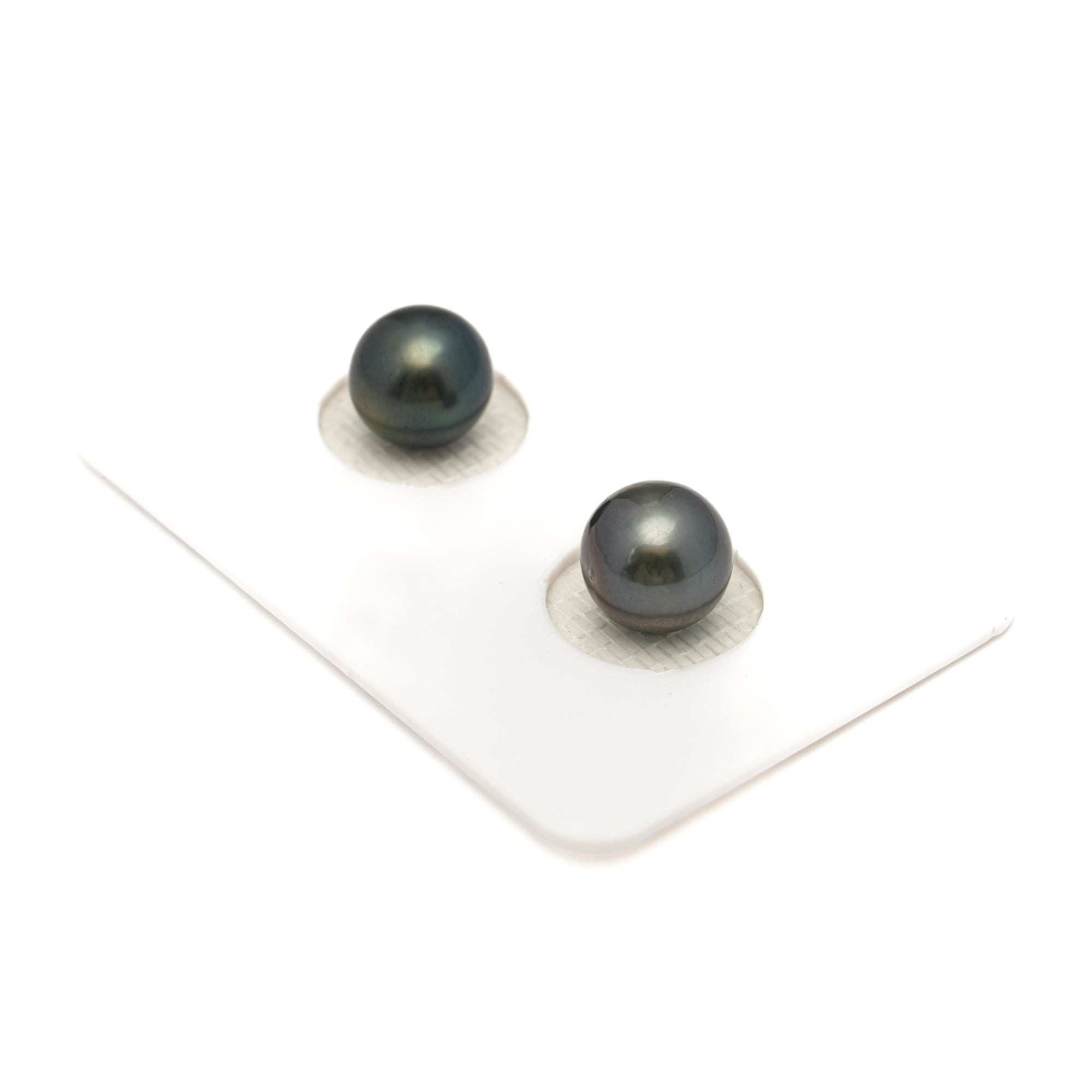 2pcs Blue 8.5mm - NR AA Quality Tahitian Pearl Pair ER1881 LP1