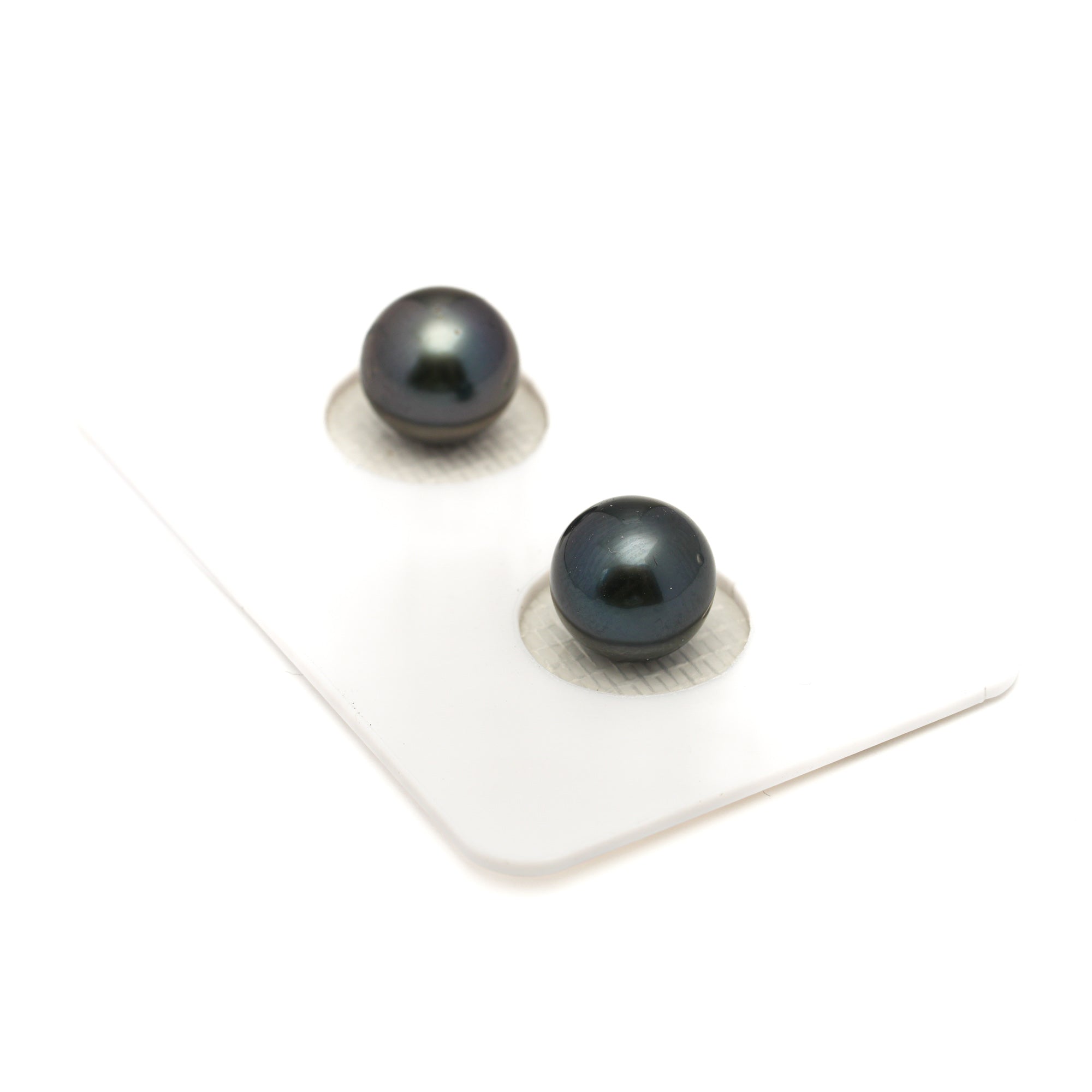 2pcs Blue 8.7mm - NR AAA/AA Quality Tahitian Pearl Pair ER1884 LP1