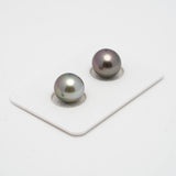 2pcs Cherry 10.4-10.5mm - OV AAA Quality Tahitian Pearl Pair ER1416