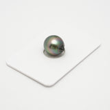 1pcs "High Luster" Green 11.5mm - SB AAA/TOP Quality Tahitian Pearl Single LP1999 MI1