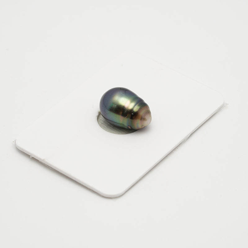 1pcs Blue Green 10mm - SB AAA Quality Tahitian Pearl Single LP2021 OR7