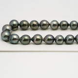 43pcs Mix 8-11mm - SB AA/AAA Quality Tahitian Pearl Necklace NL1637 HL3