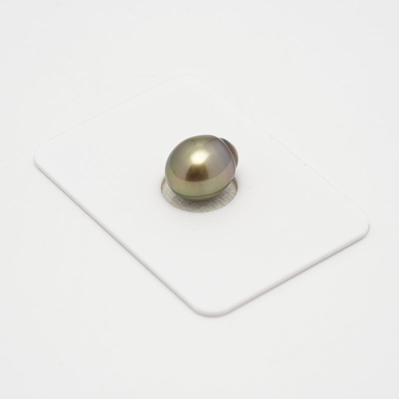 1pcs Golden Green 10.3mm - SB AAA Quality Tahitian Pearl Single LP2136 HL3