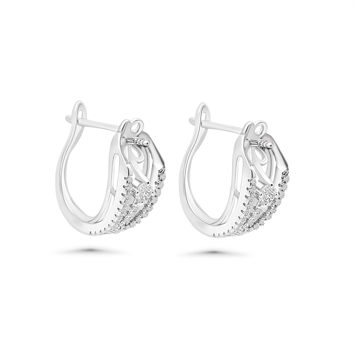 Stud Earring Bails 925 Silver for Pearl SC418