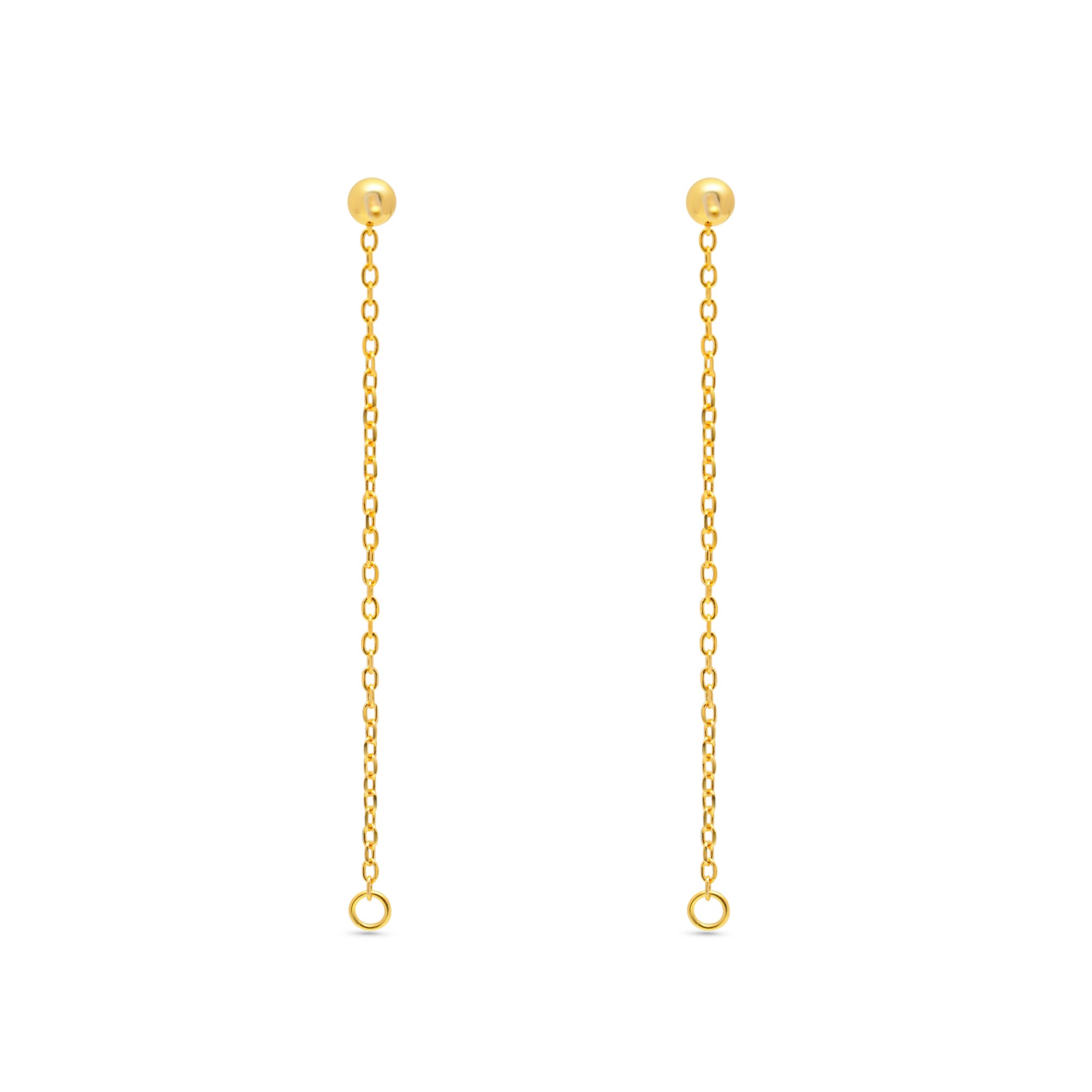 Chain Earring Bails 925 Silver for Pearl SC15