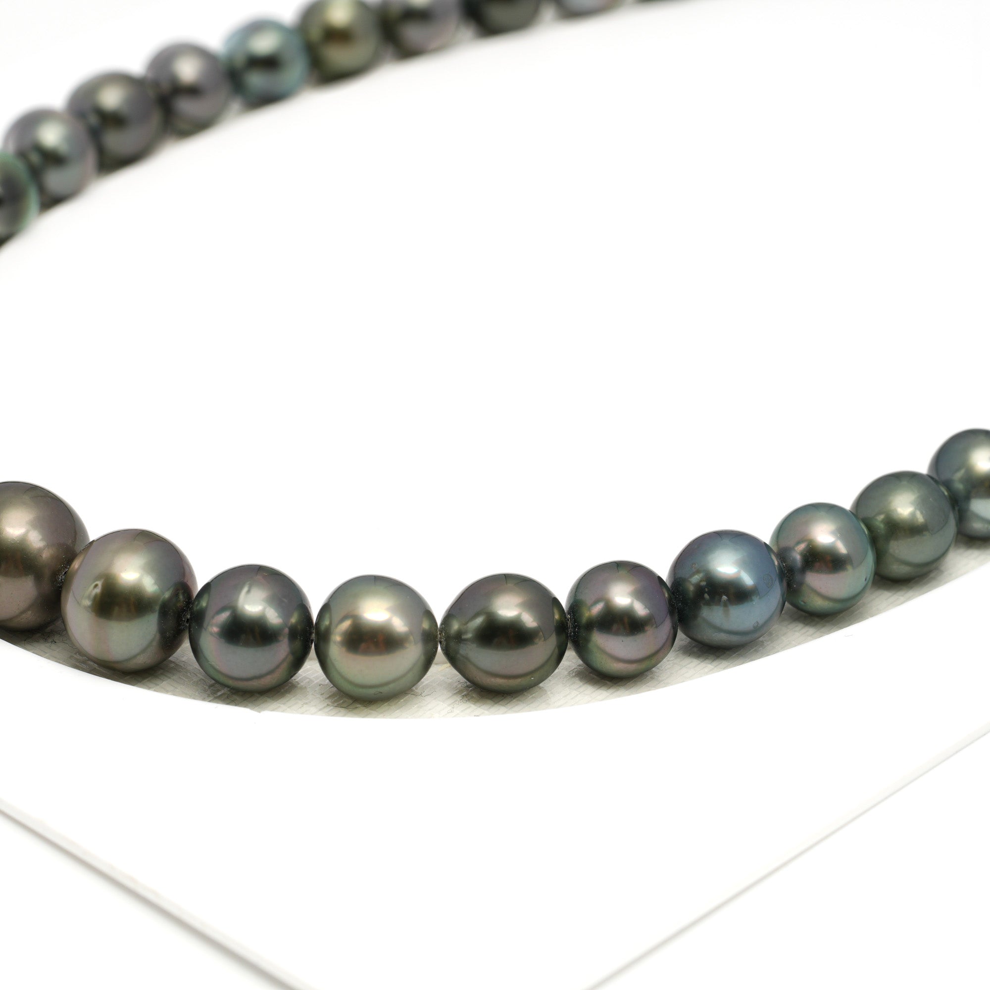 41pcs Multicolor 8-13mm - SR/NR AAA Quality Tahitian Pearl Drilled Necklace NL1735 WF1