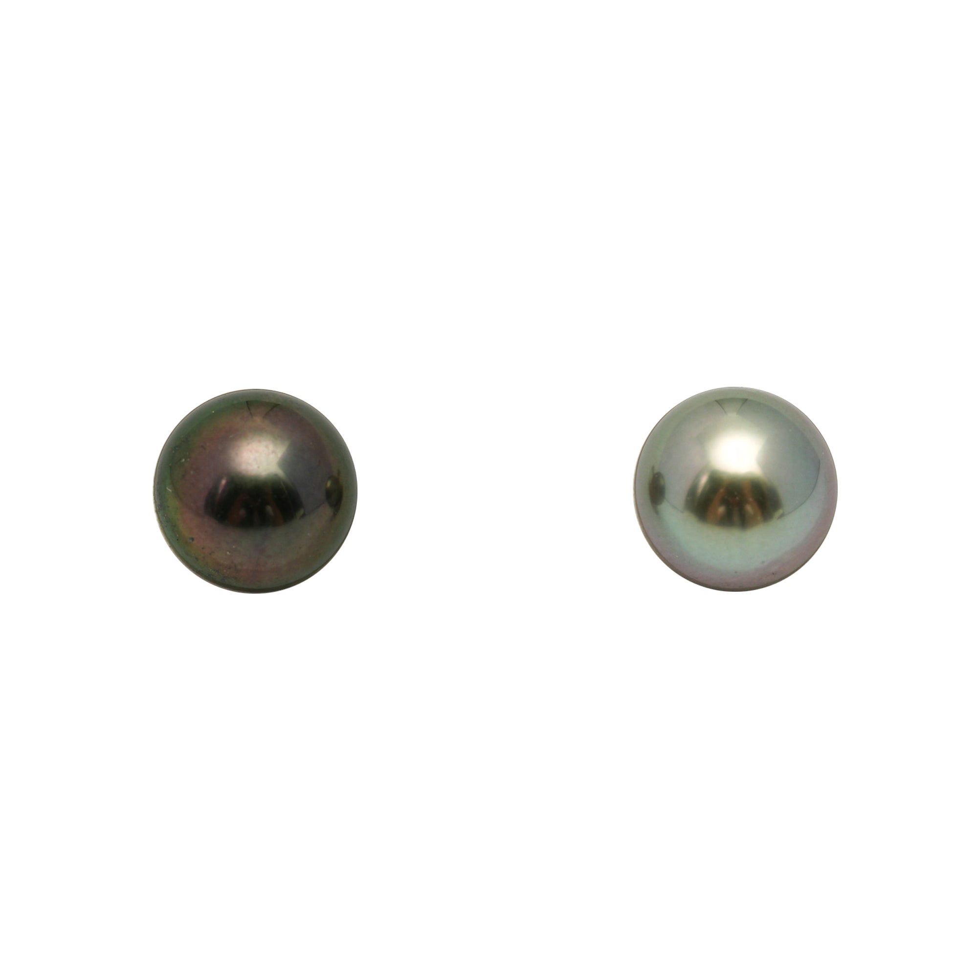 2pcs Multicolor 8.7mm - RSR AAA Quality Tahitian Pearl Pair ER1836 OR13