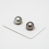 2pcs Cherry 10.4-10.5mm - OV AAA Quality Tahitian Pearl Pair ER1416