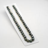 45pcs Green 8-11mm - SB AAA/AA Quality Tahitian Pearl Necklace NL1509 THMIX2