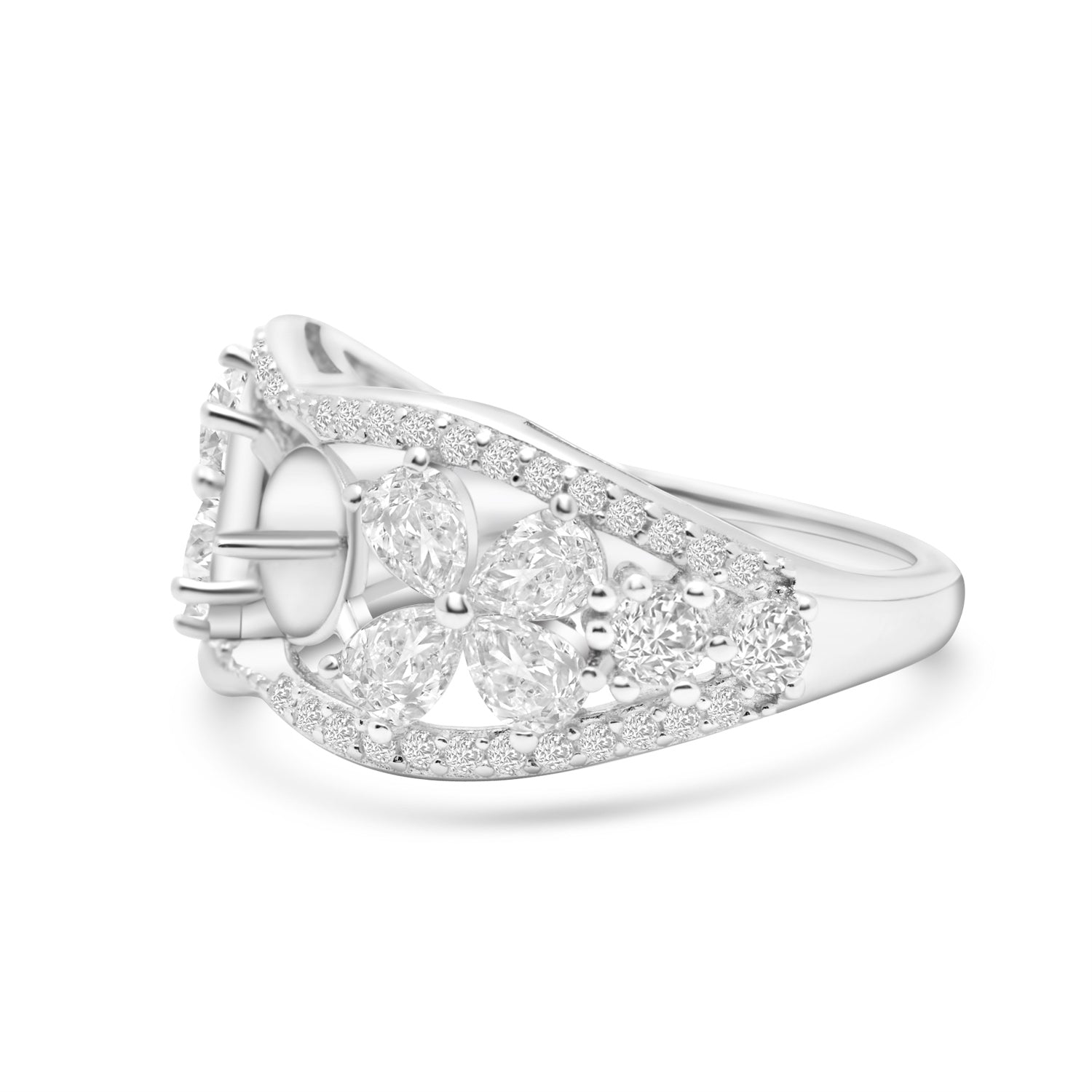 Adjustable Ring 925 Silver for pearl SC280
