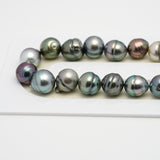 43pcs Multicolor 8-11mm - CL AAA/AA Quality Tahitian Pearl Necklace NL1522 THMIX2