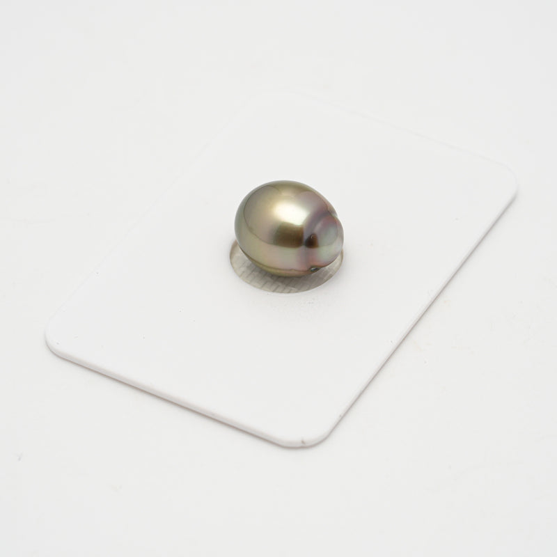 1pcs Golden Green 10.3mm - SB AAA Quality Tahitian Pearl Single LP2136 HL3