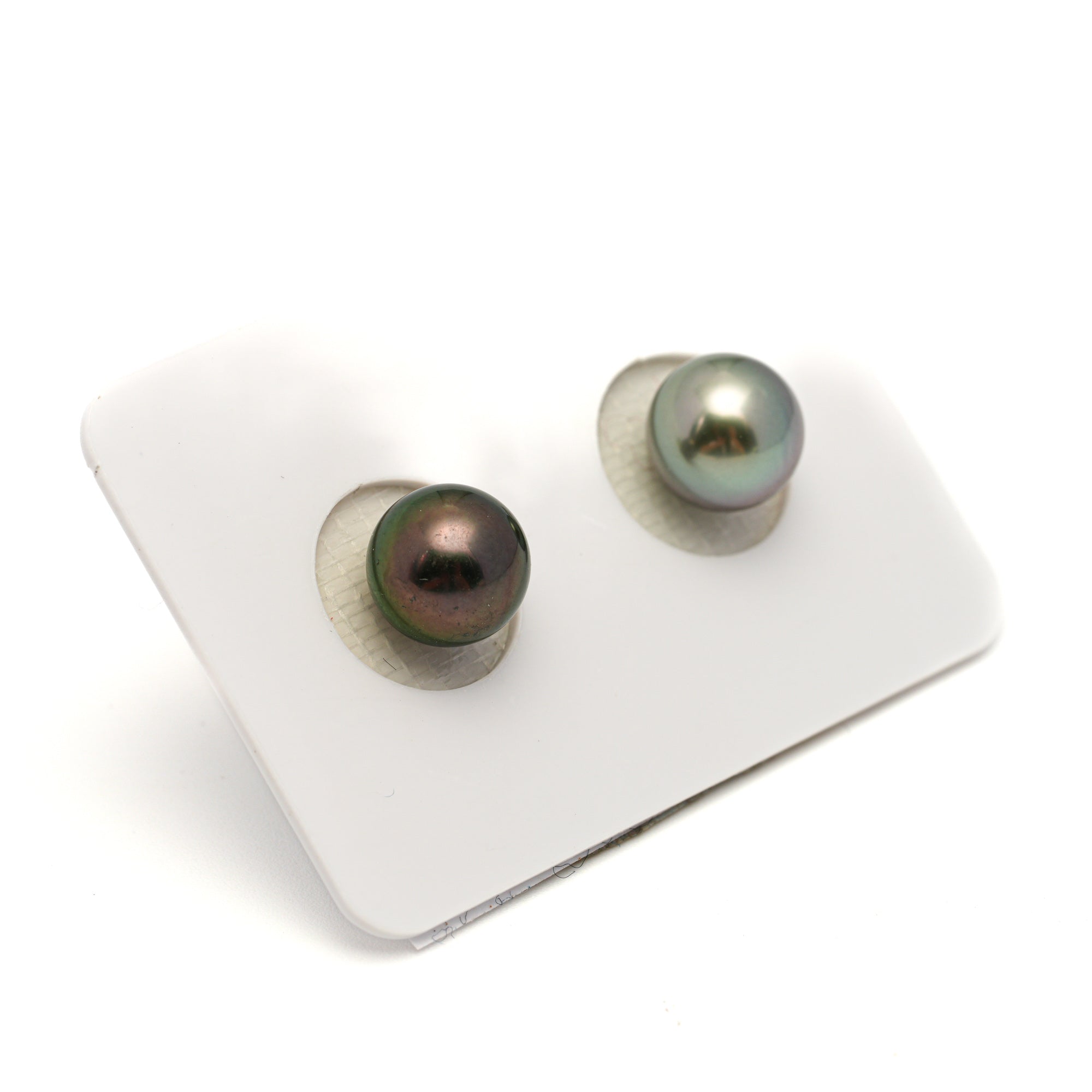 2pcs Multicolor 8.7mm - RSR AAA Quality Tahitian Pearl Pair ER1836 OR13