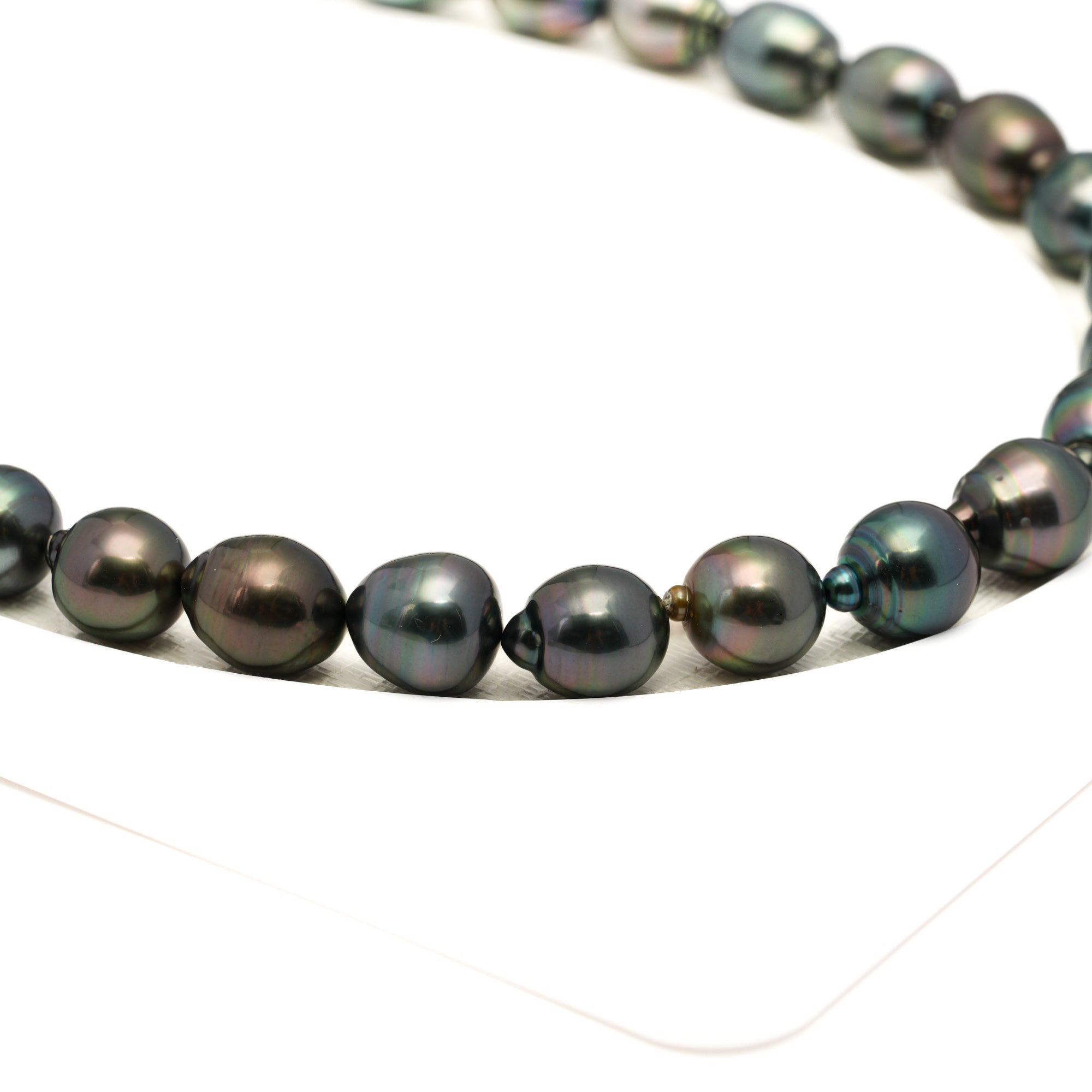 33pcs Mix 9-11mm - CL/SB AAA Quality Tahitian Pearl Necklace NL1759 LP1