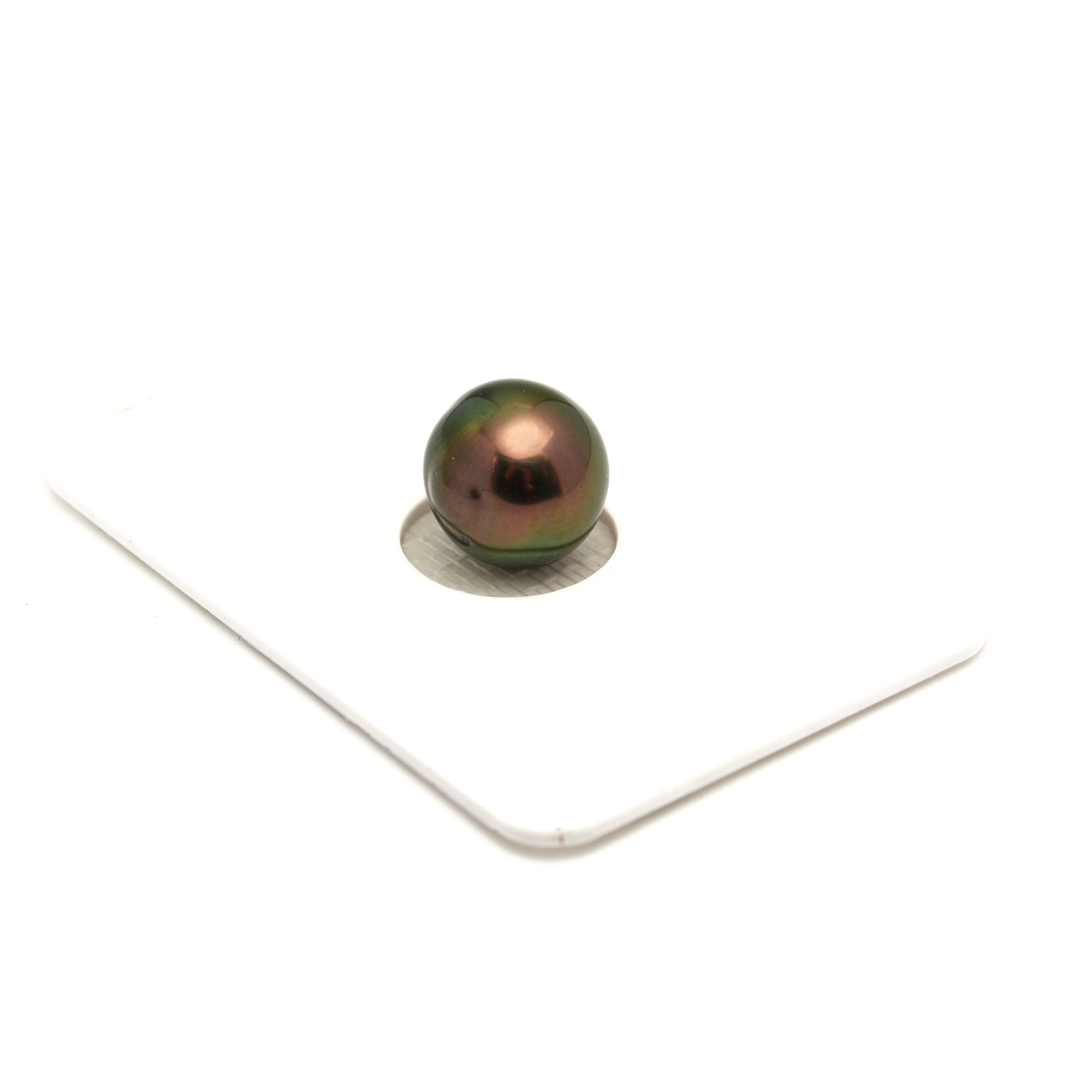 1pcs "High Luster" Brown Green 10.8mm - SB AAA/AA Quality Tahitian Pearl Single LP2450 LP2