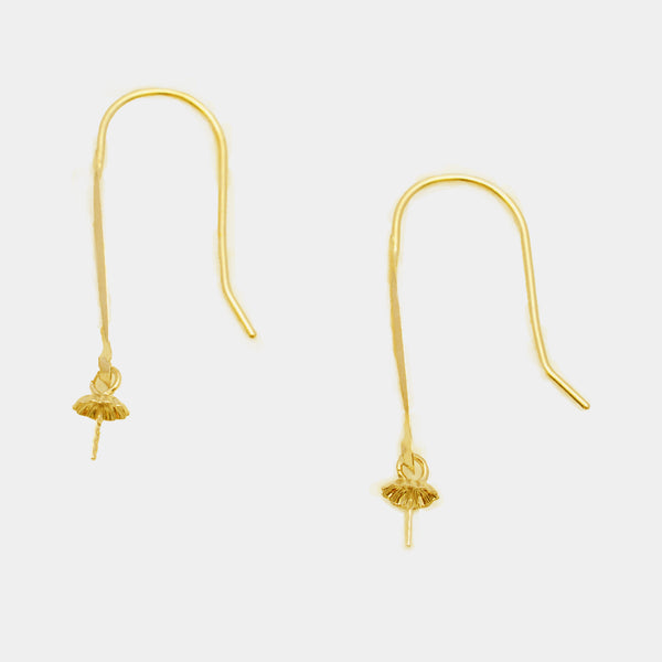 18k Dangling Earring bail 18k01