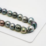 43pcs Multicolor 8-11mm - CL AAA/AA Quality Tahitian Pearl Necklace NL1522 THMIX2