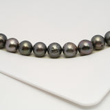 49pcs Olive Green 8-10mm - SR/NR AA/A Quality Tahitian Pearl Drilled Necklace NL1584 CMP4