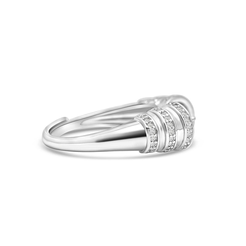 Adjustable Ring 925 Silver for pearl SC353