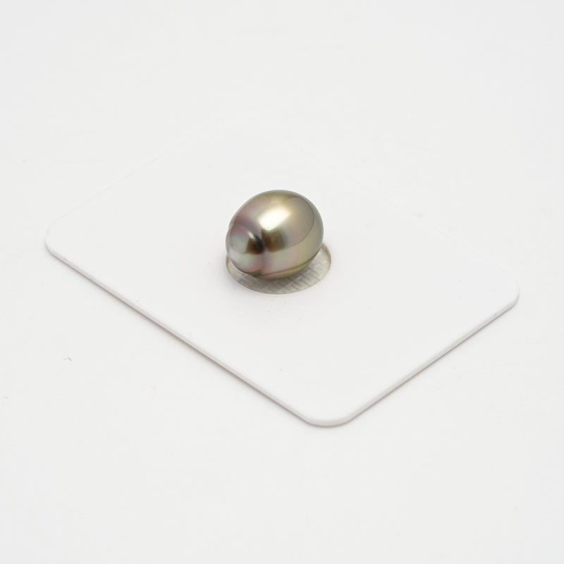 1pcs Golden Green 10.3mm - SB AAA Quality Tahitian Pearl Single LP2136 HL3