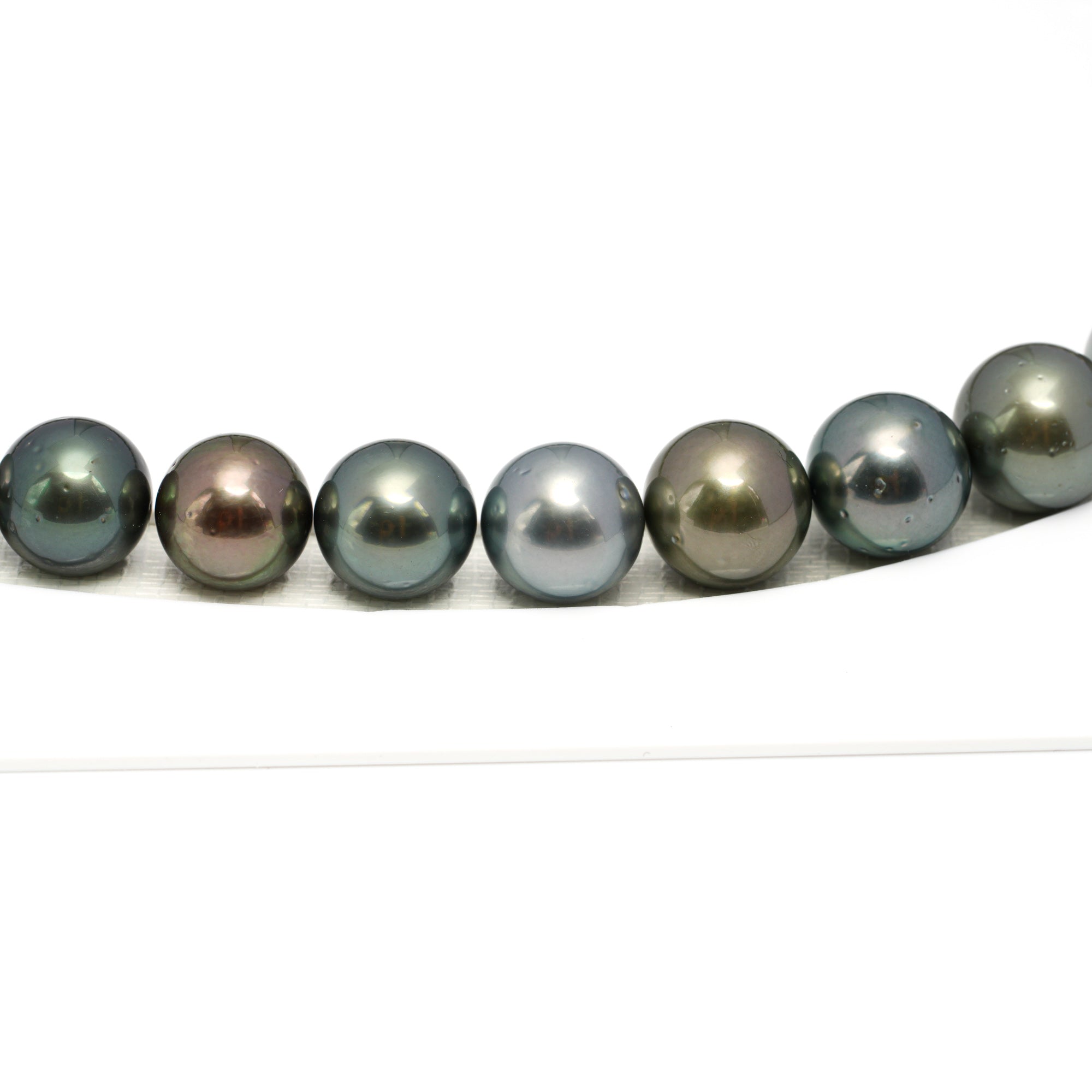 37pcs Multicolor 9-13mm - RSR AA Quality Tahitian Pearl Necklace NL1669 OR12