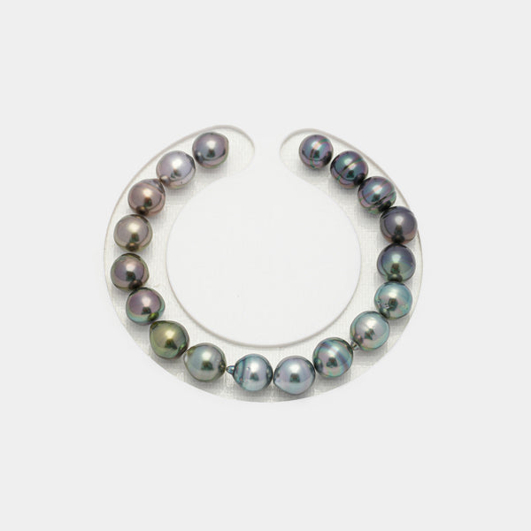 18pcs Multicolor 8mm - SB AAA/AA Quality Tahitian Pearl Bracelet BR2036 OR7