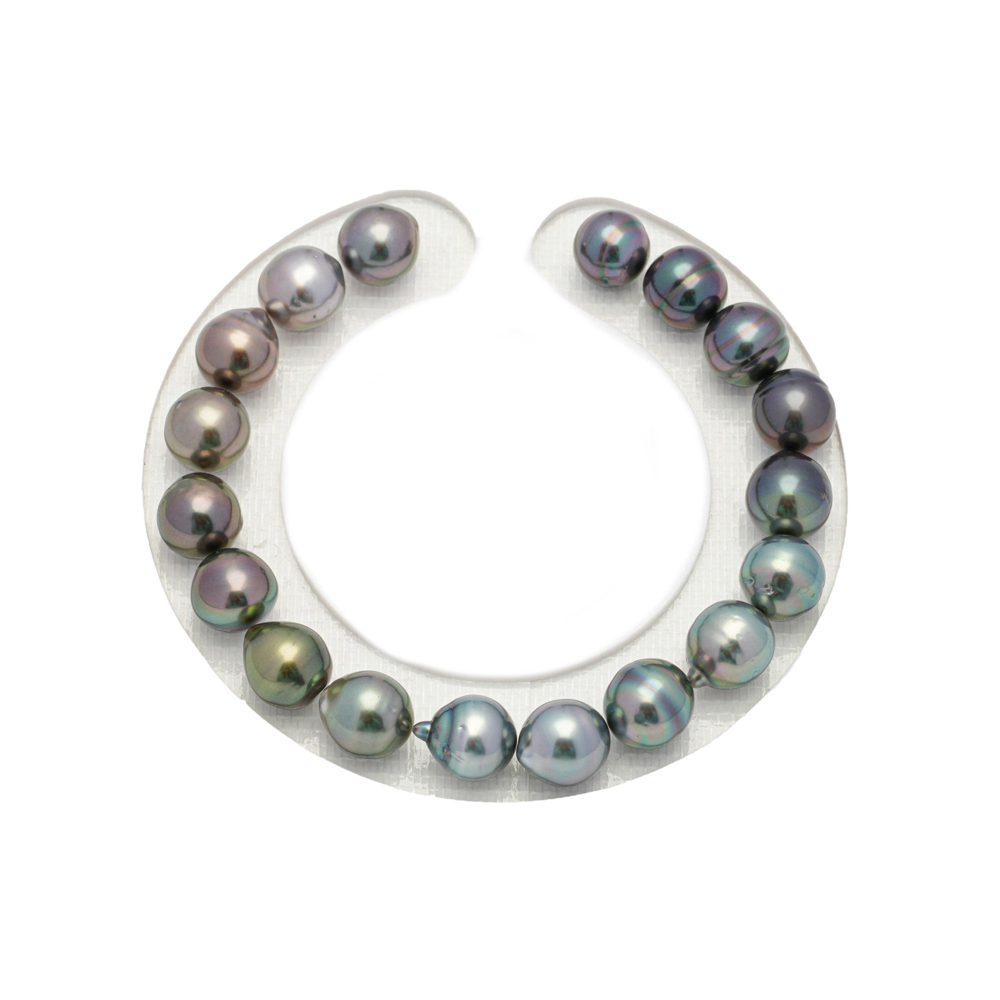 18pcs Multicolor 8mm - SB AAA/AA Quality Tahitian Pearl Bracelet BR2036 OR7