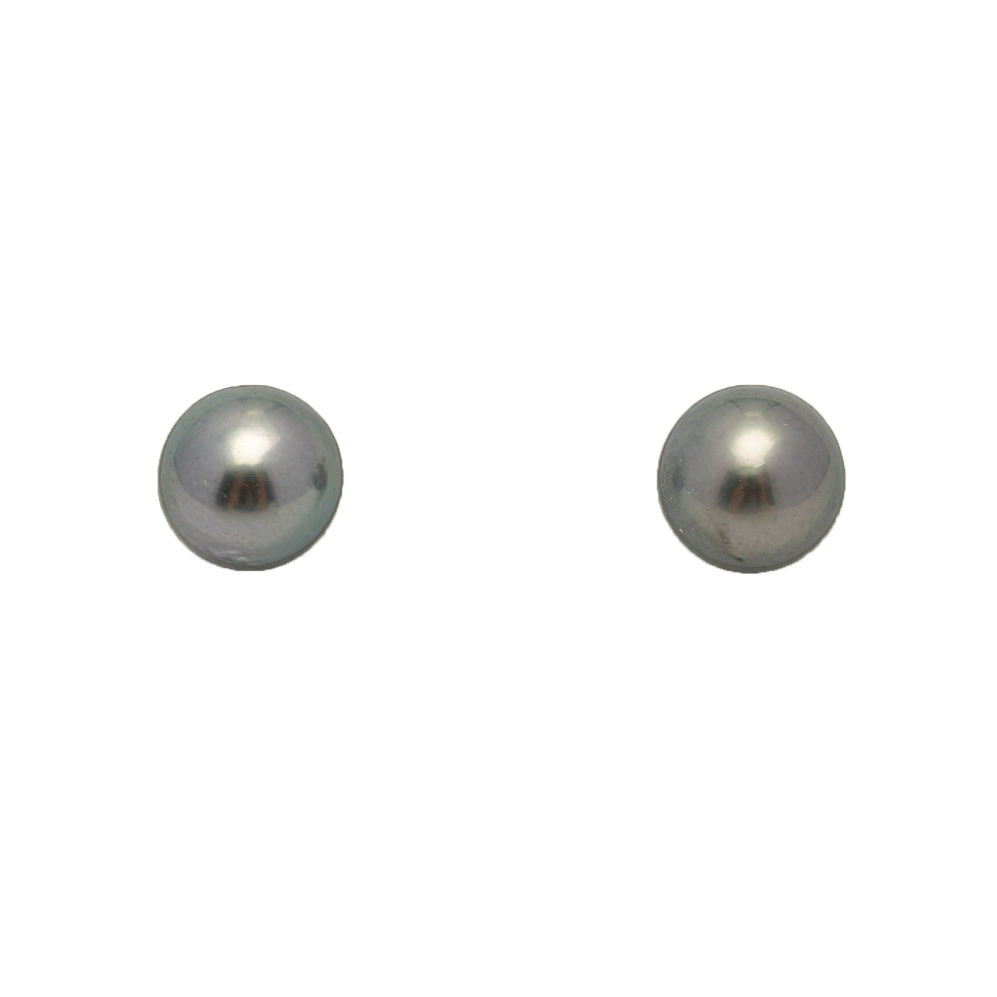 2pcs Light Green 7.6-7.7mm - RSR AAA/AA Quality Tahitian Pearl Pair ER1801 NG19