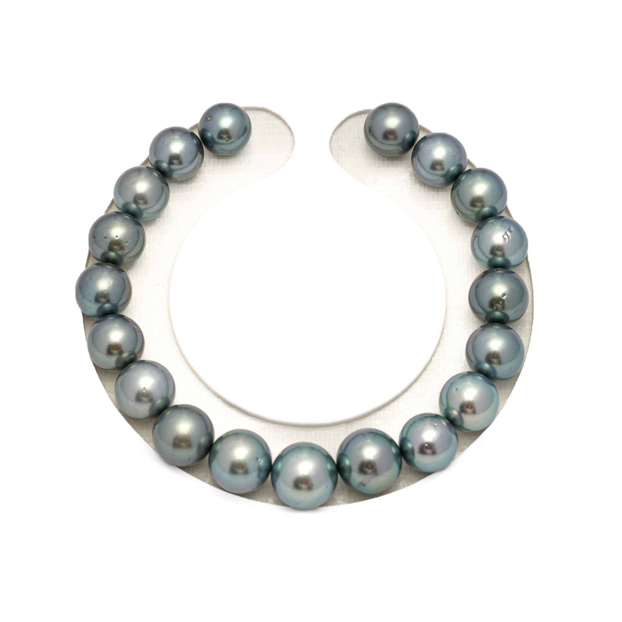 19pcs Blue Green 8-10mm - SR AA/AAA Quality Tahitian Pearl Bracelet BR2348 OR7