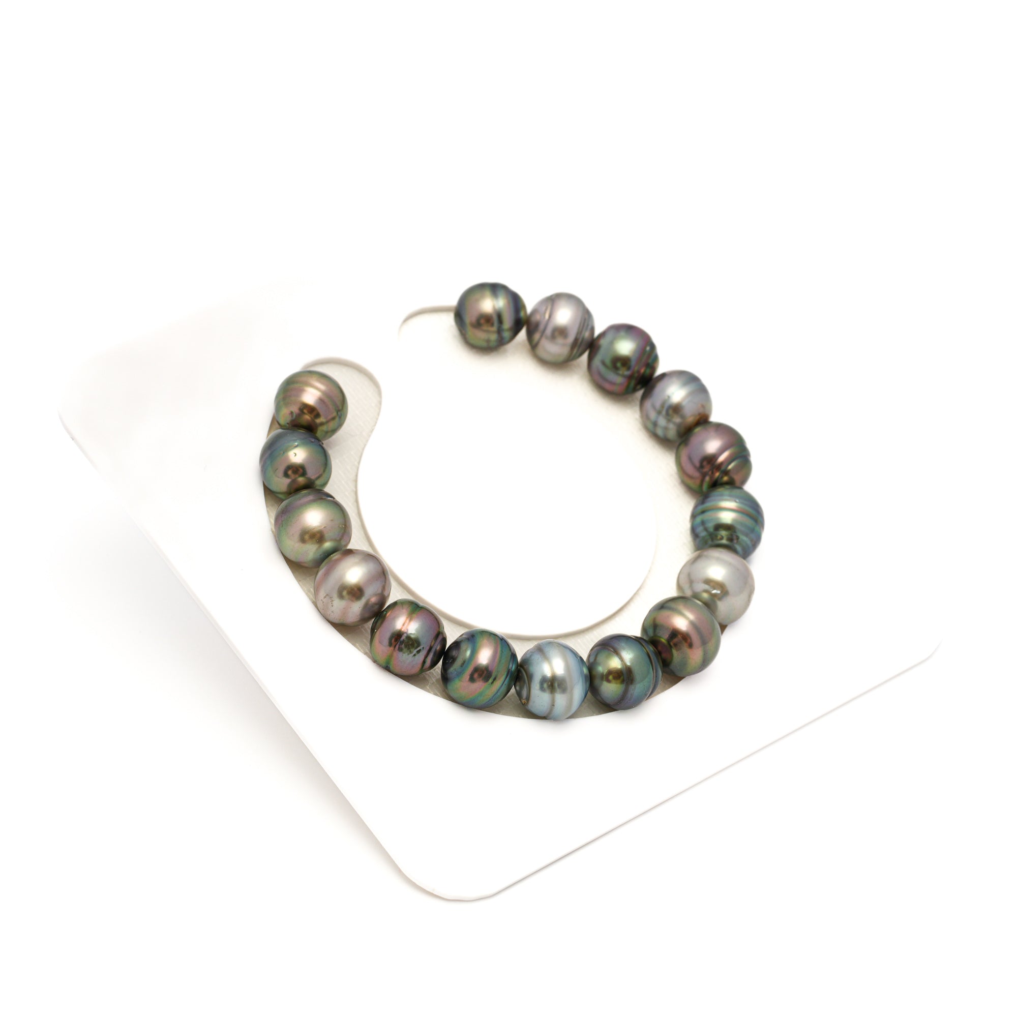 16pcs Light Mix 9-11mm - CL AAA/AA Quality Tahitian Pearl Bracelet BR2351 CMP9