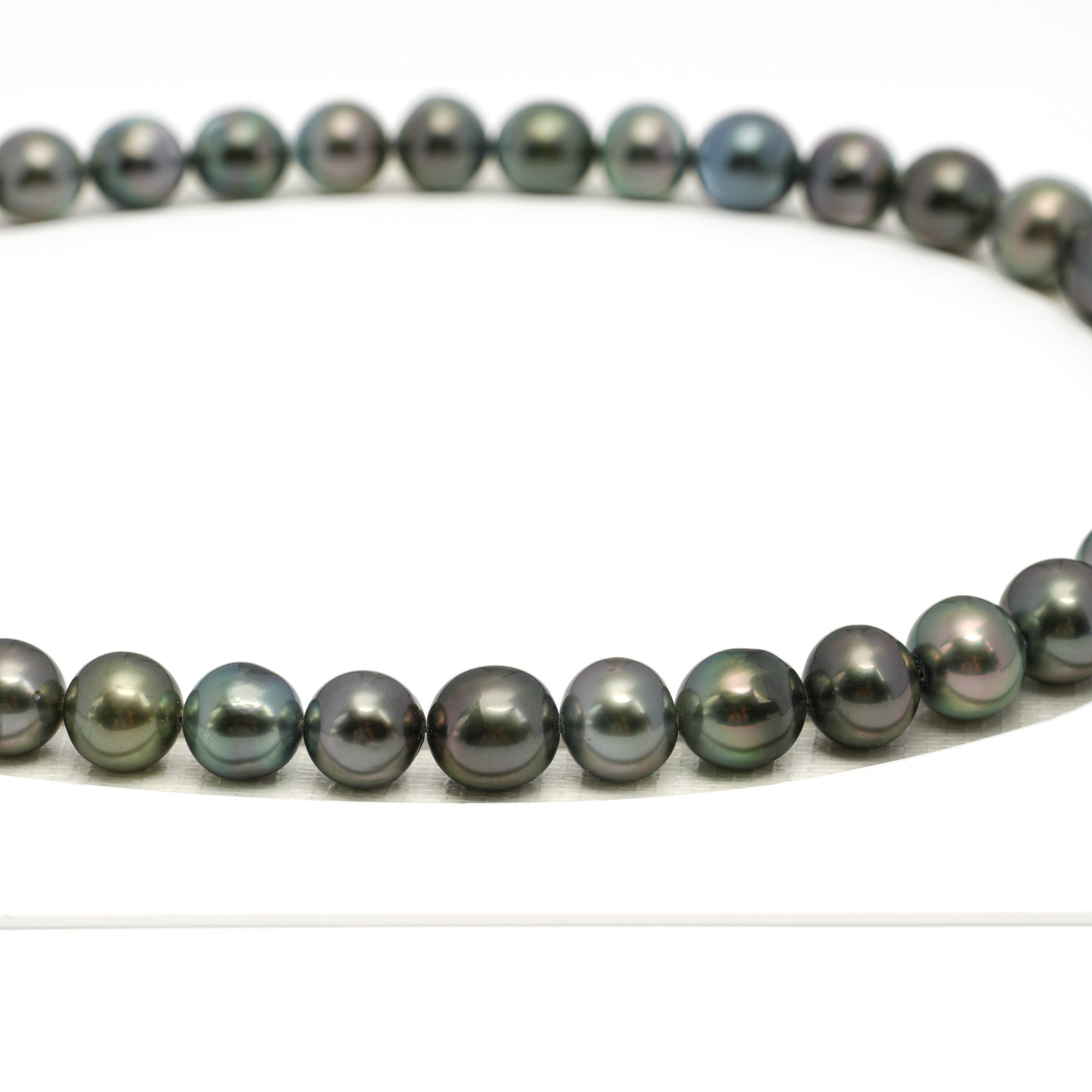 41pcs Multicolor 8-13mm - SR/NR AAA Quality Tahitian Pearl Drilled Necklace NL1735 WF1