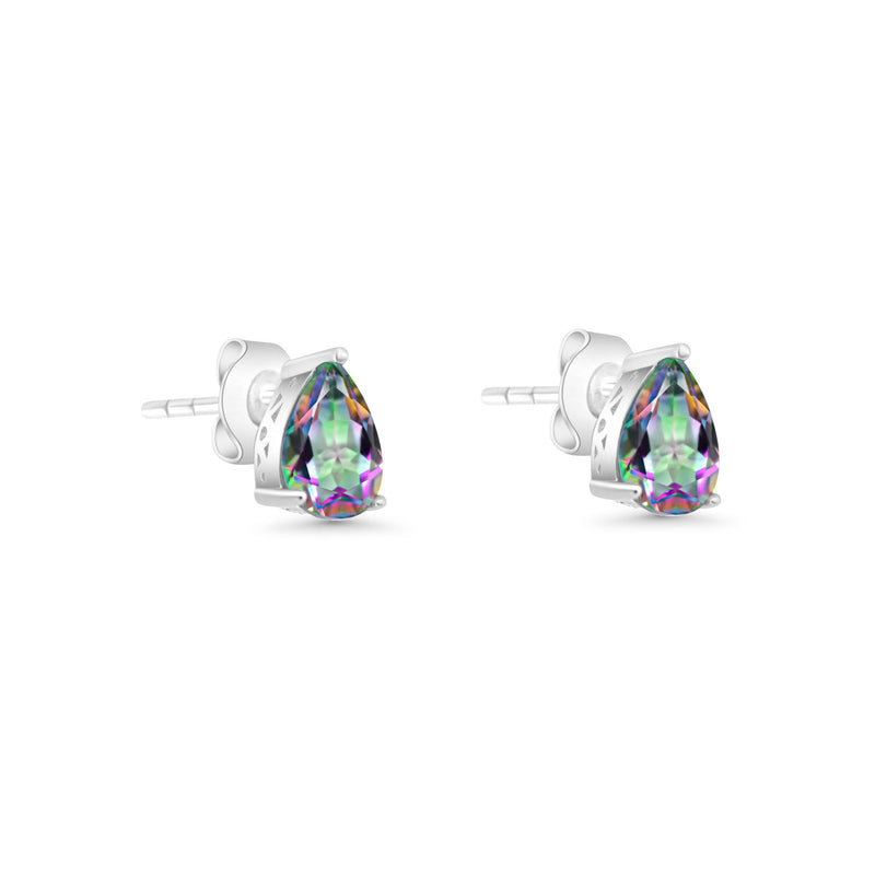 Earring Rainbow Quartz Pear Cut jewelry SHM1259