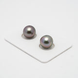 2pcs Cherry 10.4-10.5mm - OV AAA Quality Tahitian Pearl Pair ER1416