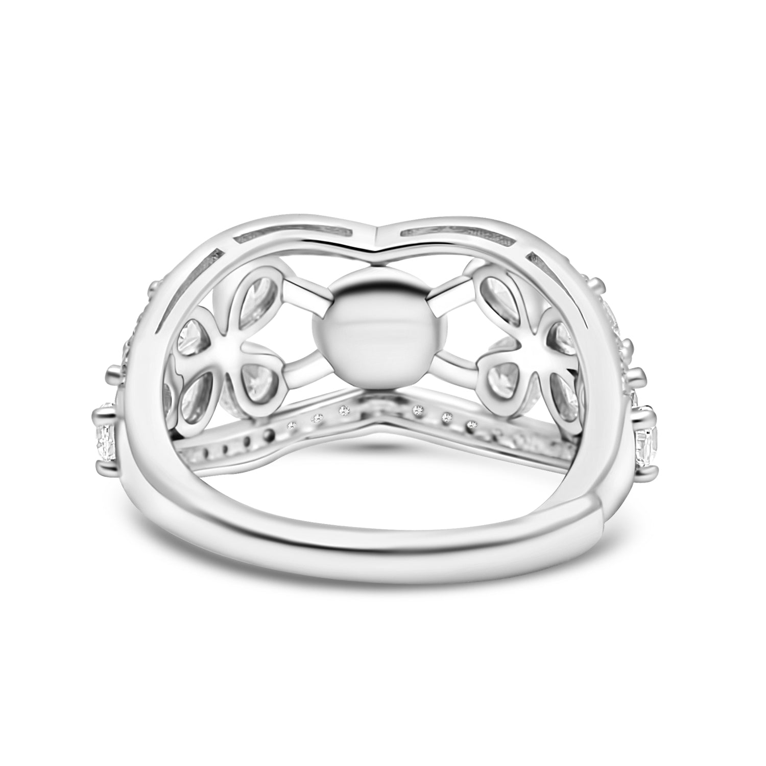 Adjustable Ring 925 Silver for pearl SC280