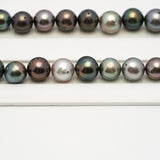 47pcs Multicolor 8-10mm - SR/NR AA/A Quality Tahitian Pearl Drilled Necklace NL1571 CMP4