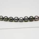 49pcs Olive Green 8-10mm - SR/NR AA/A Quality Tahitian Pearl Drilled Necklace NL1584 CMP4