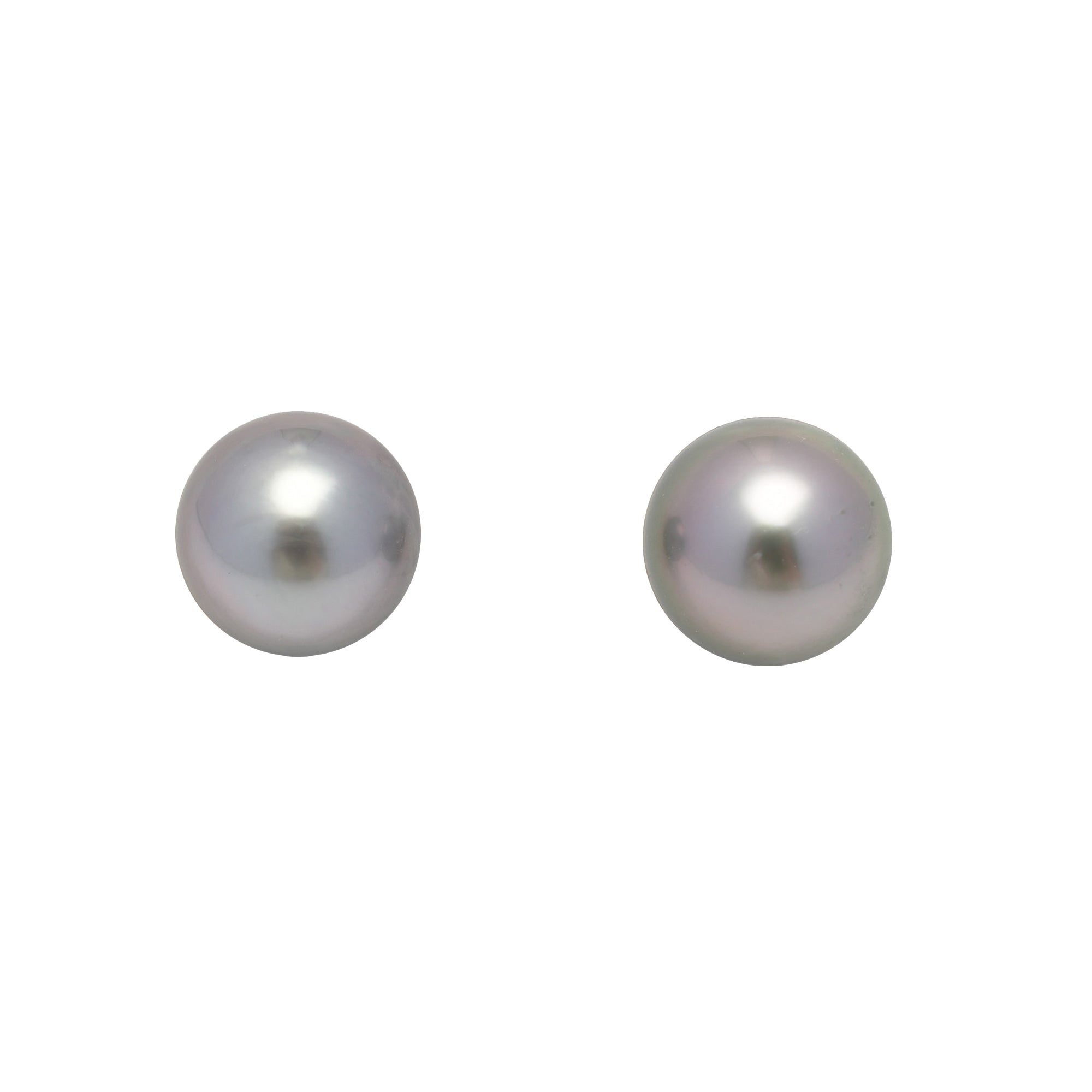 2pcs "High Luster" Cherry 9.8mm - RSR AAA/TOP Quality Tahitian Pearl Pair ER1584 A101