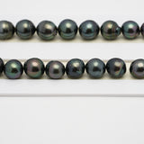 45pcs Green 8-11mm - SB AAA/AA Quality Tahitian Pearl Necklace NL1509 THMIX2