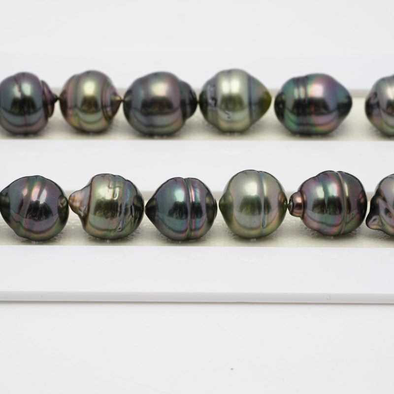 41pcs "High Luster" Multicolor 7-9mm - CL AAA/AA Quality Tahitian Pearl Necklace NL1256 OR7