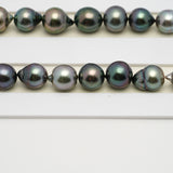 42pcs Multicolor 8-10mm - CL/SB AA/AAA Quality Tahitian Pearl Necklace NL1545 THMIX2