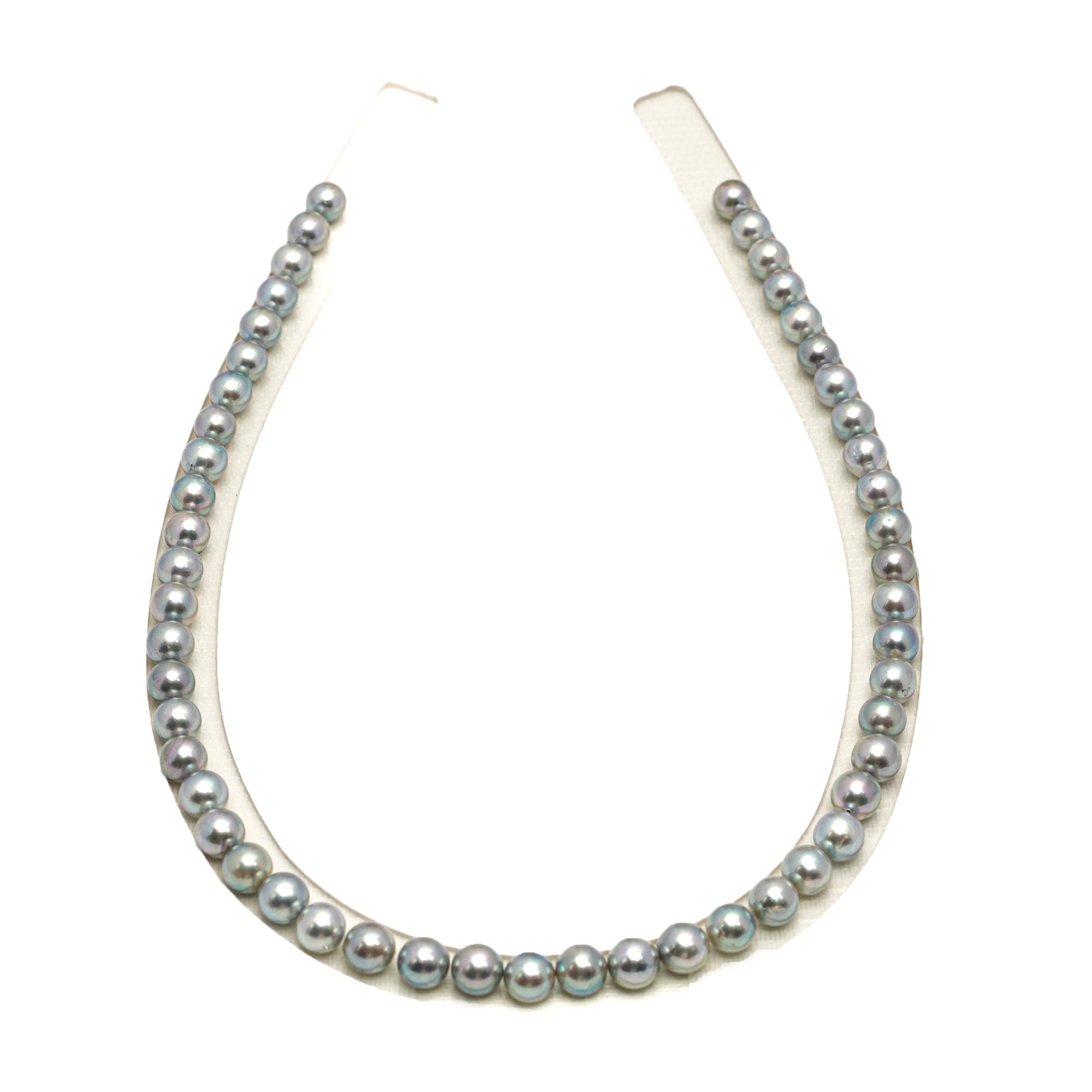 51pcs Akoya Pearl "High Luster" Silver Mix 7-7.9mm - SR/NR AA/A Quality Necklace AKNL1752 CMA1