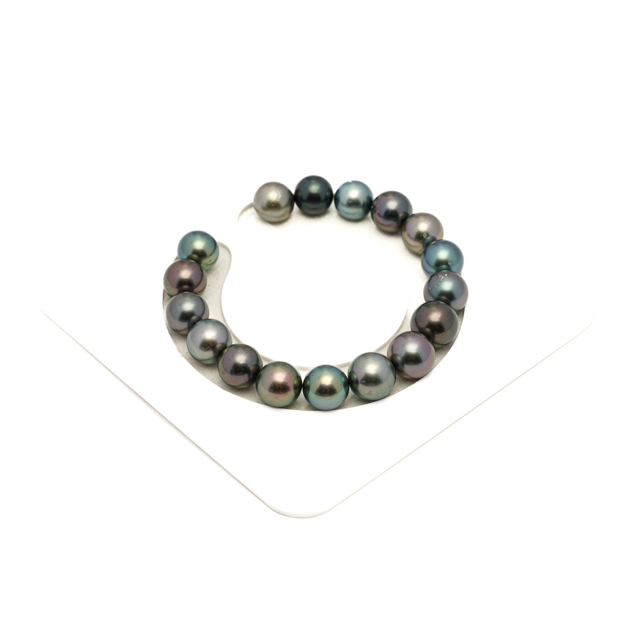 17pcs Multicolor 9-11mm - RSR AAA/AA Quality Tahitian Pearl Bracelet BR2448 LP1