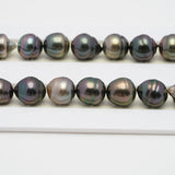 41pcs "High Luster" Multicolor 7-9mm - CL AAA/AA Quality Tahitian Pearl Necklace NL1256 OR7