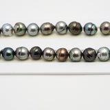 43pcs Multicolor 8-11mm - CL AAA/AA Quality Tahitian Pearl Necklace NL1522 THMIX2