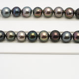 47pcs Multicolor 8-10mm - SR/NR AA/A Quality Tahitian Pearl Drilled Necklace NL1571 CMP4